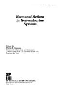 Cover of: Hormonal actions in non-endocrine systems