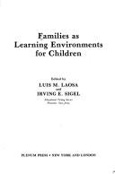 Families as learning environments for children