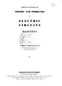 Schaum's outline of theory and problems of electric circuits by Joseph Edminister, Joseph A. Edminister, Mahmood Nahvi