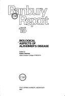 Cover of: Biological aspects of Alzheimer's disease by edited by Robert Katzman.