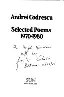 Cover of: Selected poems, 1970-1980