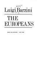 The Europeans by Luigi Giorgio Barzini
