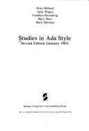 Cover of: Studies in Ada style