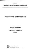 Cover of: Nonverbal interaction by John M. Wiemann and Randall P. Harrison, editors.