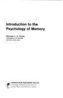 Cover of: Introduction to the psychology of memory