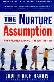 Cover of: The Nurture Assumption by Judith Rich Harris