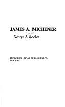 Cover of: James A. Michener