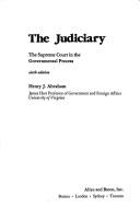 Cover of: The judiciary: the Supreme Court in the governmental process