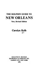 Cover of: The Dolphin guide to New Orleans