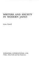 Cover of: Writers and society in modern Japan