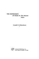 Cover of: The Depression in Texas by Donald W. Whisenhunt