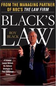 BLACK'S LAW by Roy Black