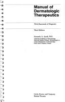 Manual of dermatologic therapeutics : with essentials of diagnosis