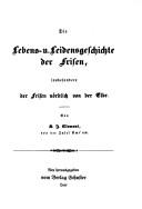 Cover of: Die Lebens- u. Leidensgeschichte der Frisen, insbesondere der Frisen nördlich von der Elbe