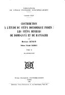 Cover of: Contribution à l'étude du stūpa bouddhique indien: les stūpa mineurs de Bodh-Gayā et de Ratnagiri