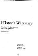 Cover of: Historia Warszawy