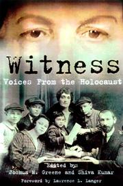 Cover of: Witness: voices from the Holocaust