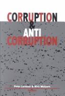 Cover of: Corruption and anti-corruption by Peter Larmour and Nick Wolanin (editors)