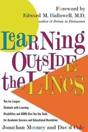 Cover of: Learning Outside The Lines  by Jonathan Mooney, David Cole