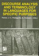 Cover of: Discourse analysis and terminology in languages for specific purposes