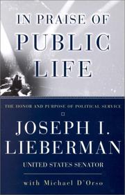 Cover of: In Praise of Public Life: The Honor And Purpose Of Political Science