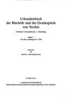 Urkundenbuch der Bischöfe und des Domkapitels von Verden by Arend Mindermann