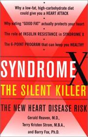 Cover of: Syndrome X, The Silent Killer: The New Heart Disease Risk