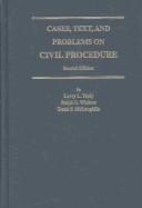 Cover of: Cases, text, and problems on civil procedure