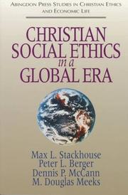 Cover of: Christian social ethics in a global era