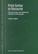 From syntax to discourse by Cornelia Hamann