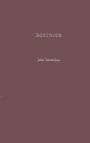 Cover of: Boethius