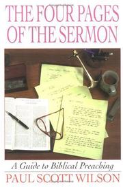 Cover of: The Four Pages of the Sermon: A Guide to Biblical Preaching