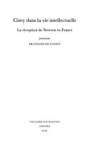 Cirey dans la vie intellectuelle : la réception de Newton en France