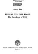 Lessons for East Timor by Andrew Leslie Elek