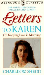 Cover of: Letters to Karen by Charlie W. Shedd