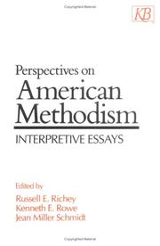 Cover of: Perspectives on American Methodism: interpretive essays