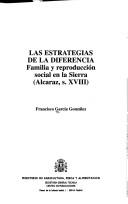 Las estrategias de la diferencia by García González, Francisco