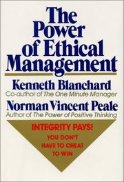 Cover of: The power of ethical management