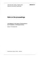 Note on the proceedings : Joint Meeting on the Impact of Decentralization and Privatization on Municipal Services, Geneva 15-19 October 2001