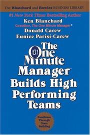 Cover of: The one minute manager builds high performing teams