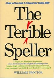 Cover of: Terrible Speller