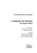 Cover of: A pedagogia da libertação em Paulo Freire