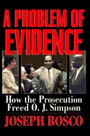 Cover of: A problem of evidence
