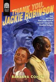 Thank You Jackie Robinson by Barbara Cohen