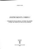 Cover of: Instrumenta Urbis I: ceramiche fini da mensa, lucerne ed anfore a Roma nei primi due secoli dell'impero
