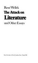 Cover of: The attack on literature and other essays