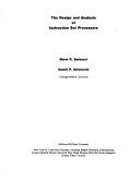 The design and analysis of instruction set processors