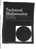 Cover of: Technical mathematics