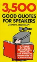 Cover of: 3,500 good quotes for speakers