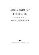 Cover of: Hundreds of fireflies: poems